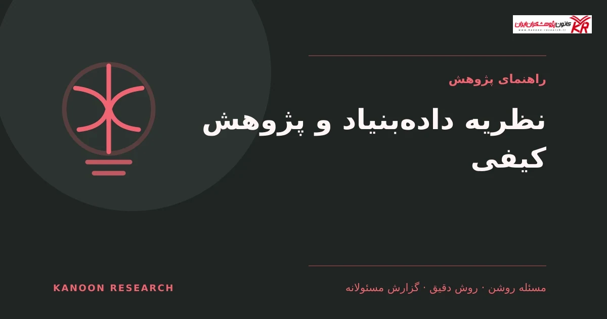 روش شناسی نظریه پردازی داده محور: راهنمای کامل برای پژوهشگران کیفی - کانون پژوهشگران ایران